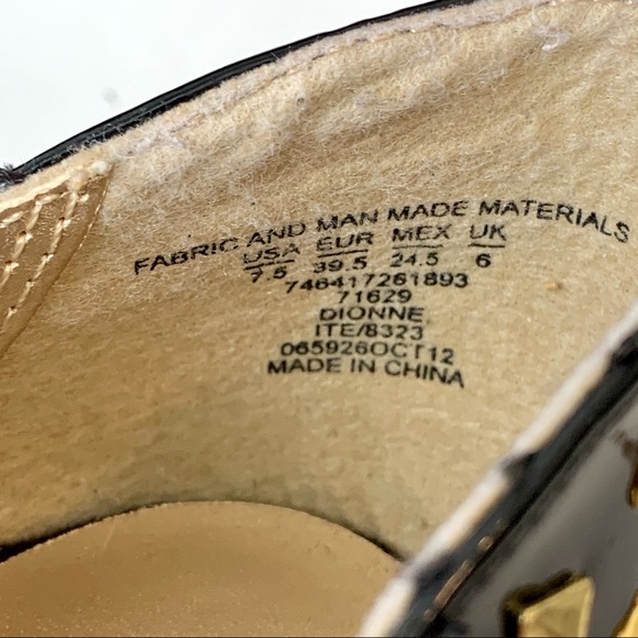 BONGO “Dionne” Gold Studded Platform Heels—SZ. 7.5 - Picture 6 of 10